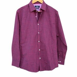 Original Penguin Red and Black Checkered Shirt Slim Fit size 15.5  (32/33)